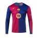 Maillot de foot Barcelona Domicile vêtements 2024-25 Manches Longues